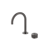 Mica Fluted Gooseneck Hob Basin Mixer Set