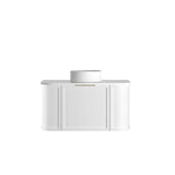 Hampshire 900mm Satin White Wall Hung Curve Vanity
