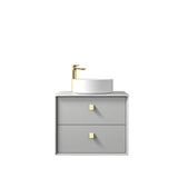 Boston 600mm Light Grey Wall Hung Vanity