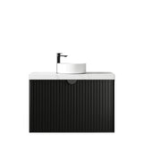 Marlo 900mm Matte Black Wall Hung Vanity