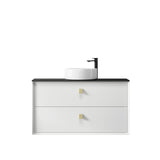 Boston 900mm Satin White Wall Hung Vanity