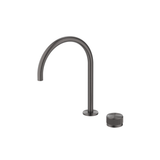 Mica Tall Fluted Gooseneck Hob Sink/Basin Mixer Set