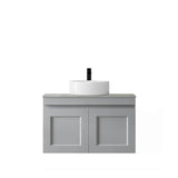 Hampton Mark II 750mm Light Grey Wall Hung Vanity