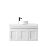 Hampton Mark II 900mm Satin White Wall Hung Vanity