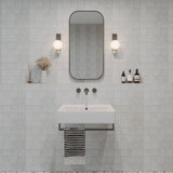 MODERN SOFT RECTANGLE: ROUNDED RECTANGLE WALL MIRROR