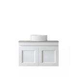 Hampton Mark II 750mm Satin White Wall Hung Vanity