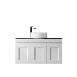 Hampton Mark II 900mm Satin White Wall Hung Vanity