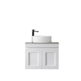 Hampton Mark II 600mm Satin White Wall Hung Vanity