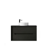 Byron 900mm Black Oak Wall Hung Vanity