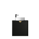 Marlo 600mm Matte Black Wall Hung Vanity
