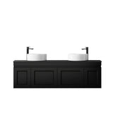 Hampton Mark II 1500mm Satin Black Wall Hung Vanity