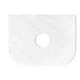 Bondi 600mm Satin White Fluted Wall Hung Curve Vanity (12TH & NTH Only)
