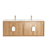 Laguna 1500mm Natural American Oak Wall Hung Vanity