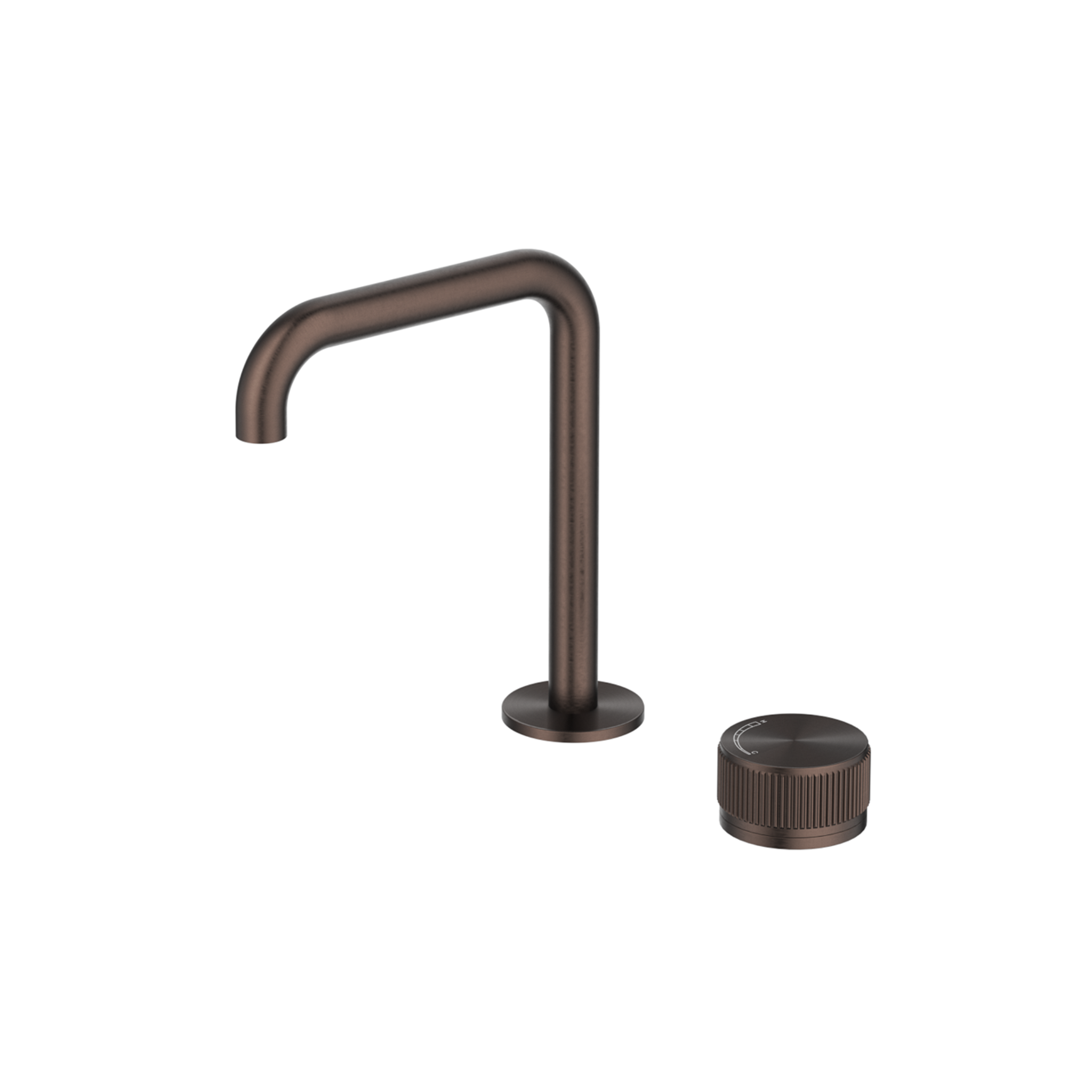 Mica Fluted Soft-Square Hob Basin Mixer Set