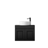 Hampton Mark II 600mm Satin Black Wall Hung Vanity