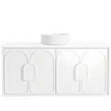 Laguna 1200mm Satin White Wall Hung Vanity