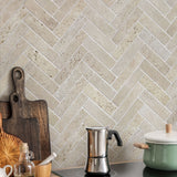 Apollo Beige Travertine Tile 50mm X 200mm