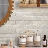 Apollo Beige Travertine Tile 50mm X 200mm