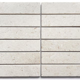 Apollo White Limestone Tile 50mm x 200mm