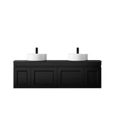 Hampton Mark II 1500mm Satin Black Wall Hung Vanity