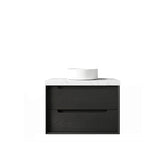Byron 750mm Black Oak Wall Hung Vanity