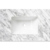 Laguna 900mm Satin White Wall Hung Vanity