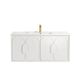 Laguna 1200mm Satin White Wall Hung Vanity