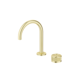 Mica Fluted Gooseneck Hob Basin Mixer Set
