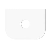 Bondi 600mm Satin White Fluted Wall Hung Curve Vanity (12TH & NTH Only)
