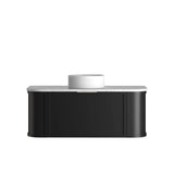 Hampshire 1200mm Satin Black Wall Hung Curve Vanity