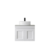 Hampton Mark II 600mm Satin White Wall Hung Vanity