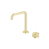 Mica Fluted Soft-Square Hob Basin Mixer Set