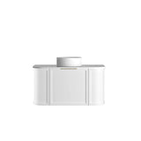 Hampshire 900mm Satin White Wall Hung Curve Vanity