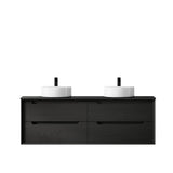 Byron 1500mm Black Oak Wall Hung Vanity