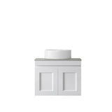 Hampton Mark II 600mm Satin White Wall Hung Vanity