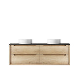 Byron 1500mm Natural Oak Wall Hung Vanity