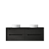 Byron 1500mm Black Oak Wall Hung Vanity