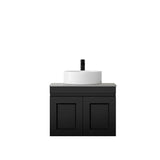 Hampton Mark II 600mm Satin Black Wall Hung Vanity