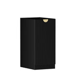 Marlo Laundry 415 Fluted Black Base Cabinet with internal Drawer