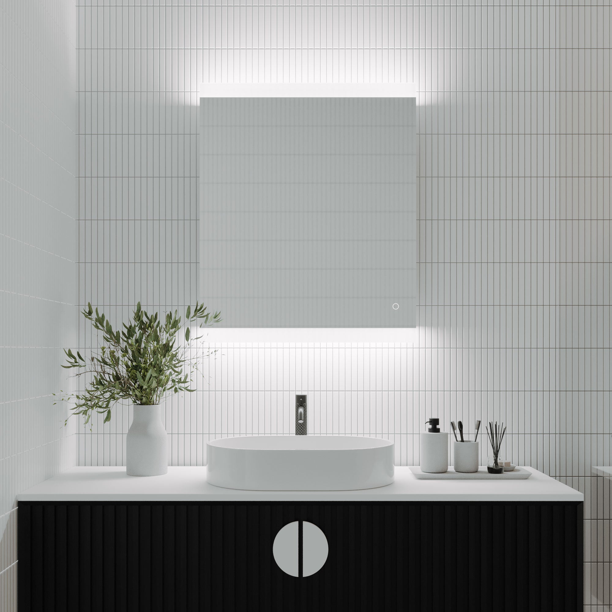 MIRO LED MIRROR WITH DEMISTER & PORTABLE MAGNIFIER