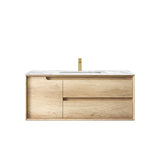 Byron 1200mm Natural Oak Wall Hung Vanity