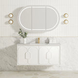 Laguna 1200mm Satin White Wall Hung Vanity