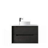 Byron 750mm Black Oak Wall Hung Vanity