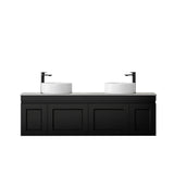 Hampton Mark II 1500mm Satin Black Wall Hung Vanity