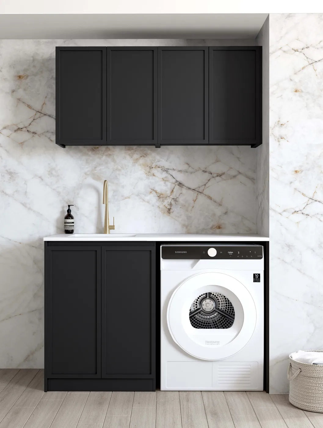 Hampshire Black Laundry Kit 1305x600x2100