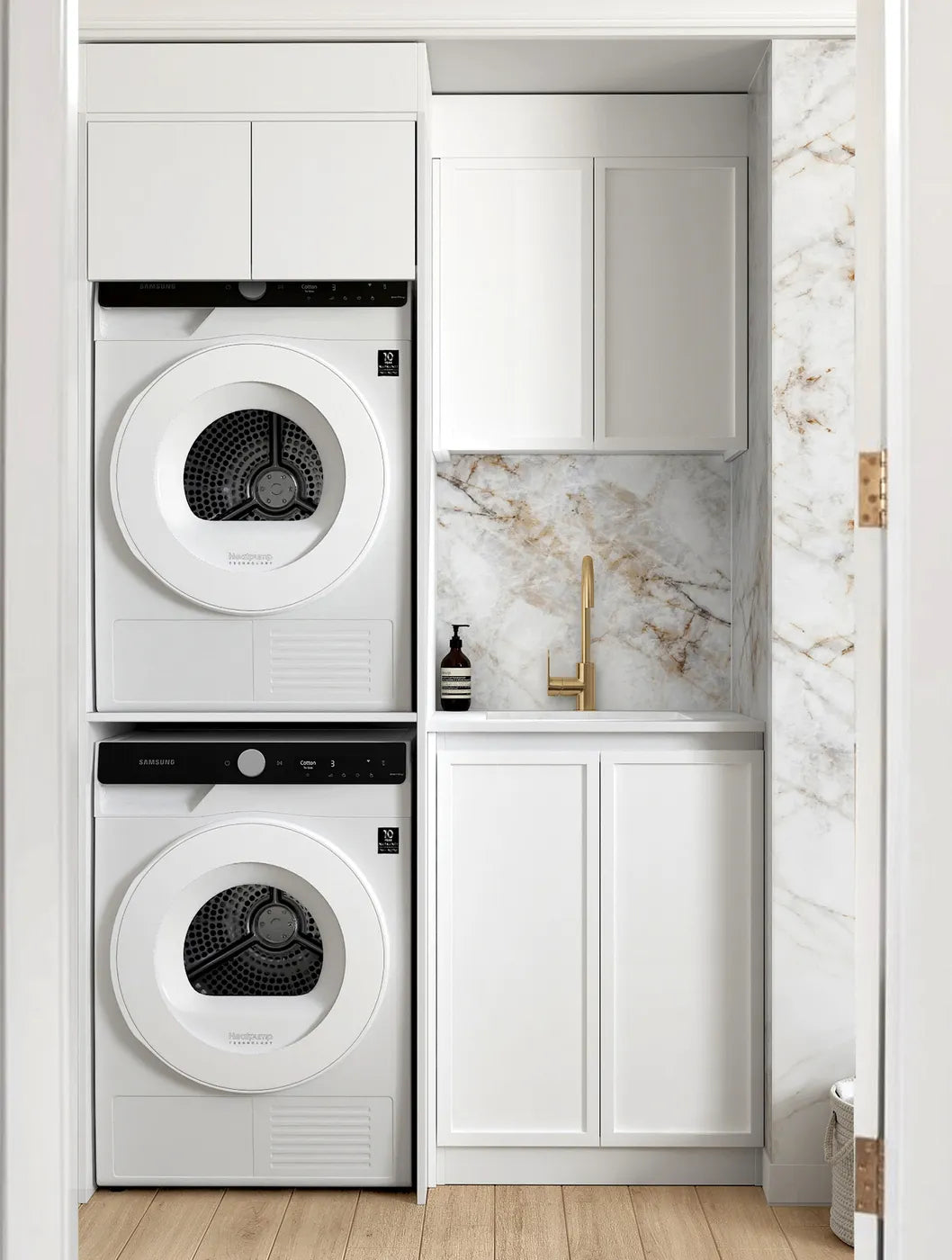Hampshire White Laundry Kit 1305x600x2100