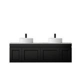 Hampton Mark II 1500mm Satin Black Wall Hung Vanity