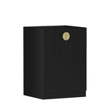 Marlo Laundry 630 Fluted Black Base Cabinet