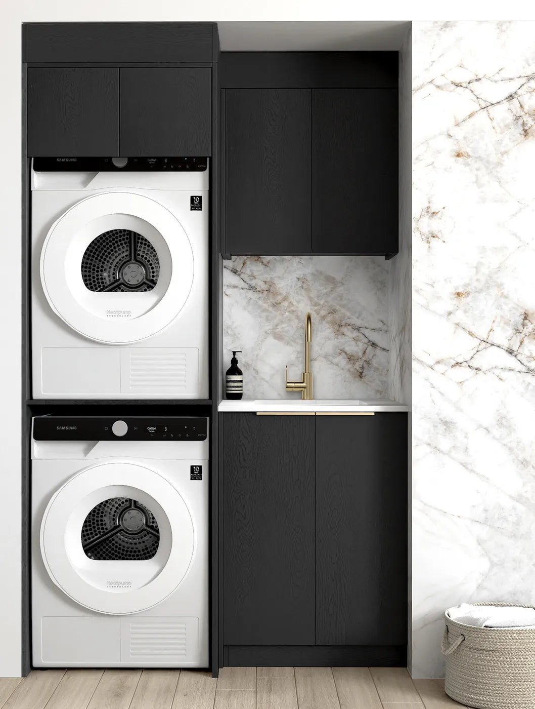 Byron/Bondi Black Oak Laundry Kit 1305x600x2100