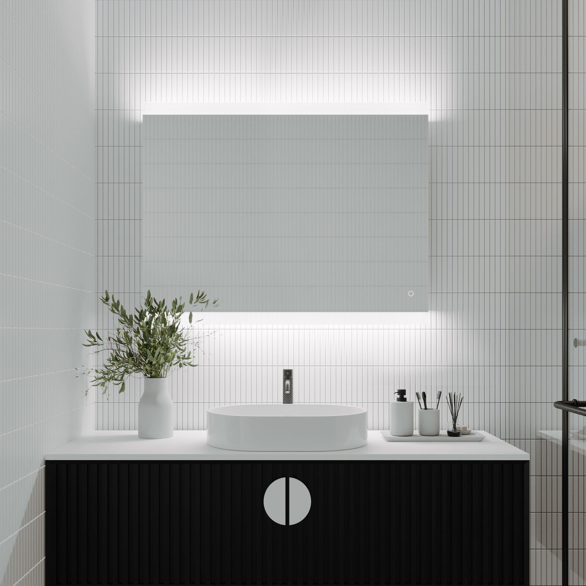 MIRO LED MIRROR WITH BLUETOOTH SPEAKERS